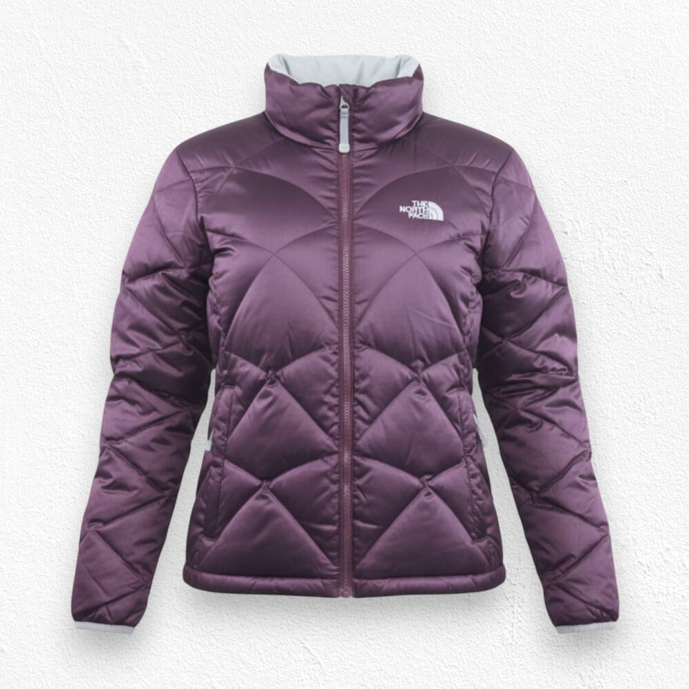 The North Face Plum Purple 550 Down Puffer Style Jacket Size Large F08 A11S